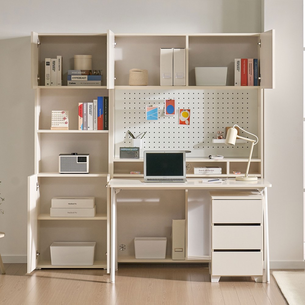 파로마 네오 로꼬 학생 서재 E0 1200책상 1200책장 600책장 보조서랍장 풀세트, 아이보리 639,900원