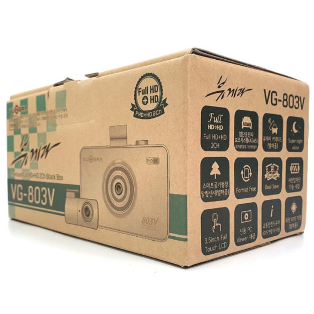 뷰게라 VG-803V FULL HD 블랙박스 2채널 32GB GPS포함 무료출장장착 147,650원