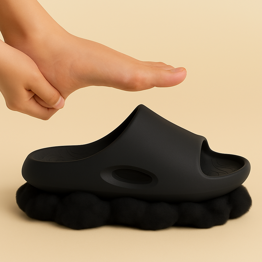 브루몽 발편한 족저근막 아치 4cm 쿠션 슬리퍼 13,900원