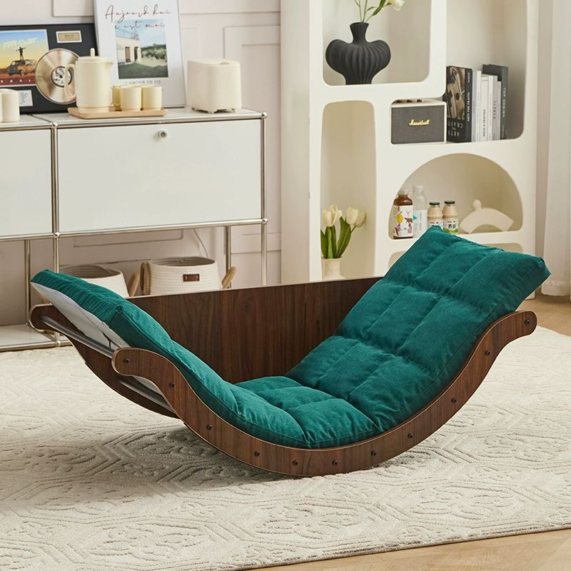 원목 흔들의자 1인용 리클라이너 다기능 감각 훈련용 흔들침대 편한의자 안락의자 독서의자 휴식, 1개, 다크우드그레인+다크그린 통기성 99,000원