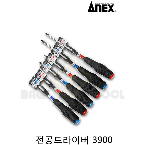 아넥스 전공드라이버 No.3900 고무손잡이 일자 십자 드라이버 6,800원