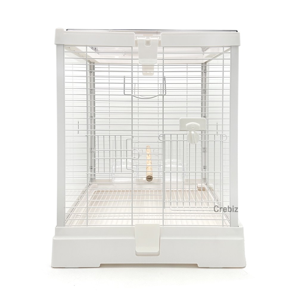 No.DB4001 강화 유리 새장 코뉴어 모란 유리 사랑 핀치새 앵무새 케이지, 1개, 블랙 122,990원