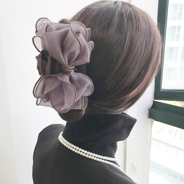 레인걸 올림머리 볼륨 왕리본집게핀 ,큰사이즈 헤어집게핀(8칼라) 15,900원