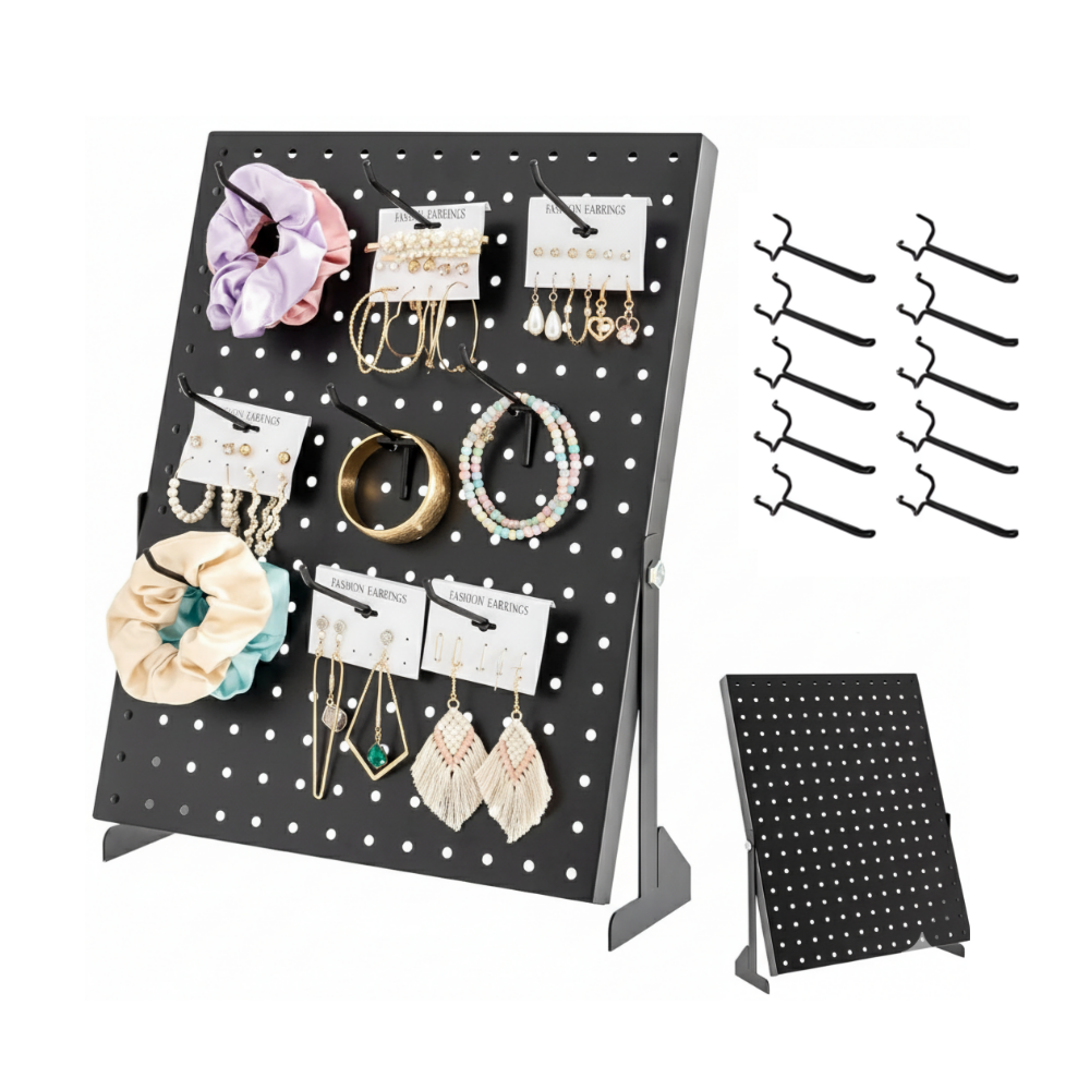 살림마루 금속 타공판 스탠드 플리마켓 진열대 후크 포함 32,900원