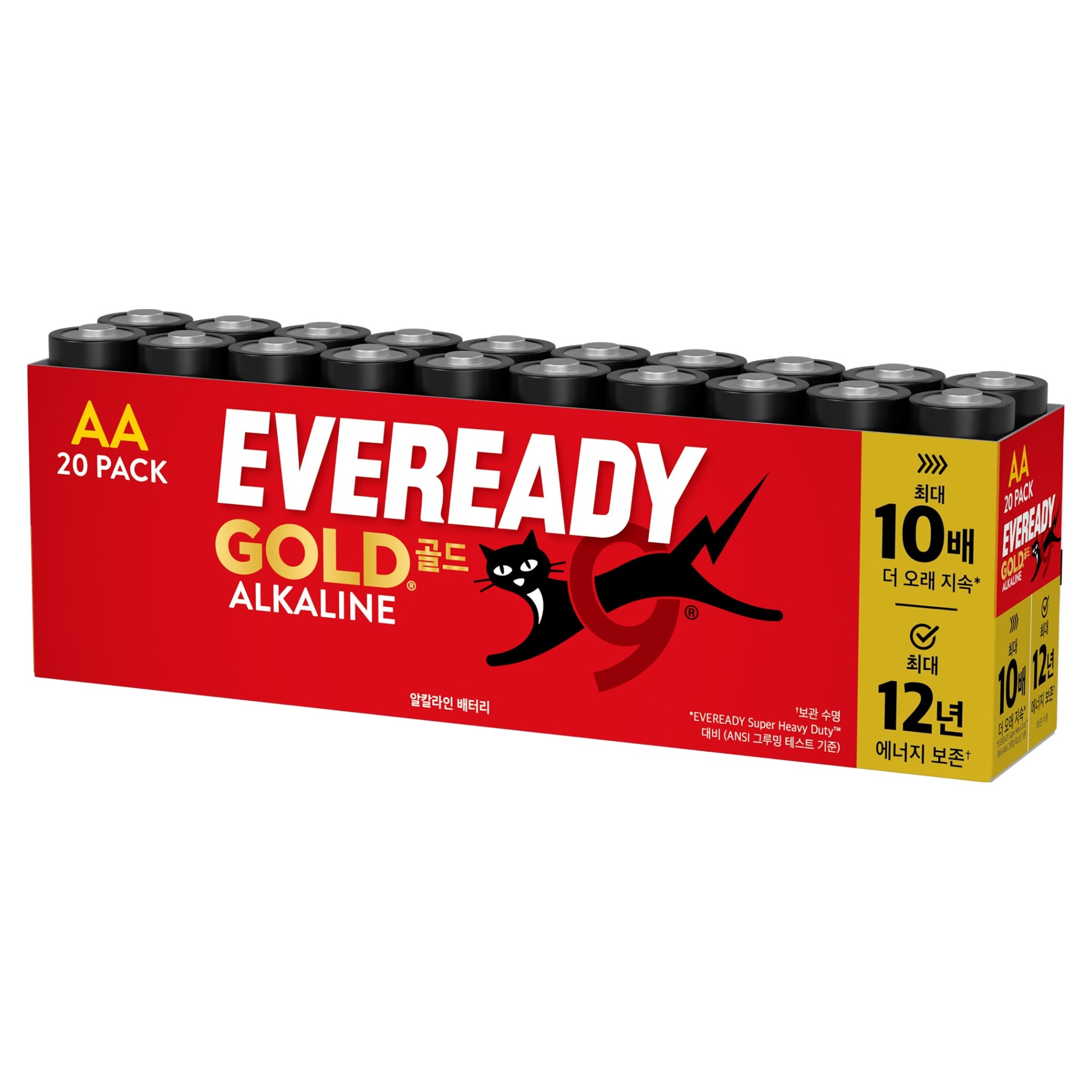 에너자이저 에버레디 골드 알카라인 AA 건전지, 1개, 20개입 9,900원