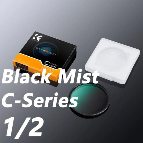 카메라 렌즈 필터 효과 호환용 K&F Concept 1/2 1/1 1/4 1/8 블랙 미스트 확산 67 72 77 82mm Blcak Mist Filtro 49mm 52mm 58m 53,140원