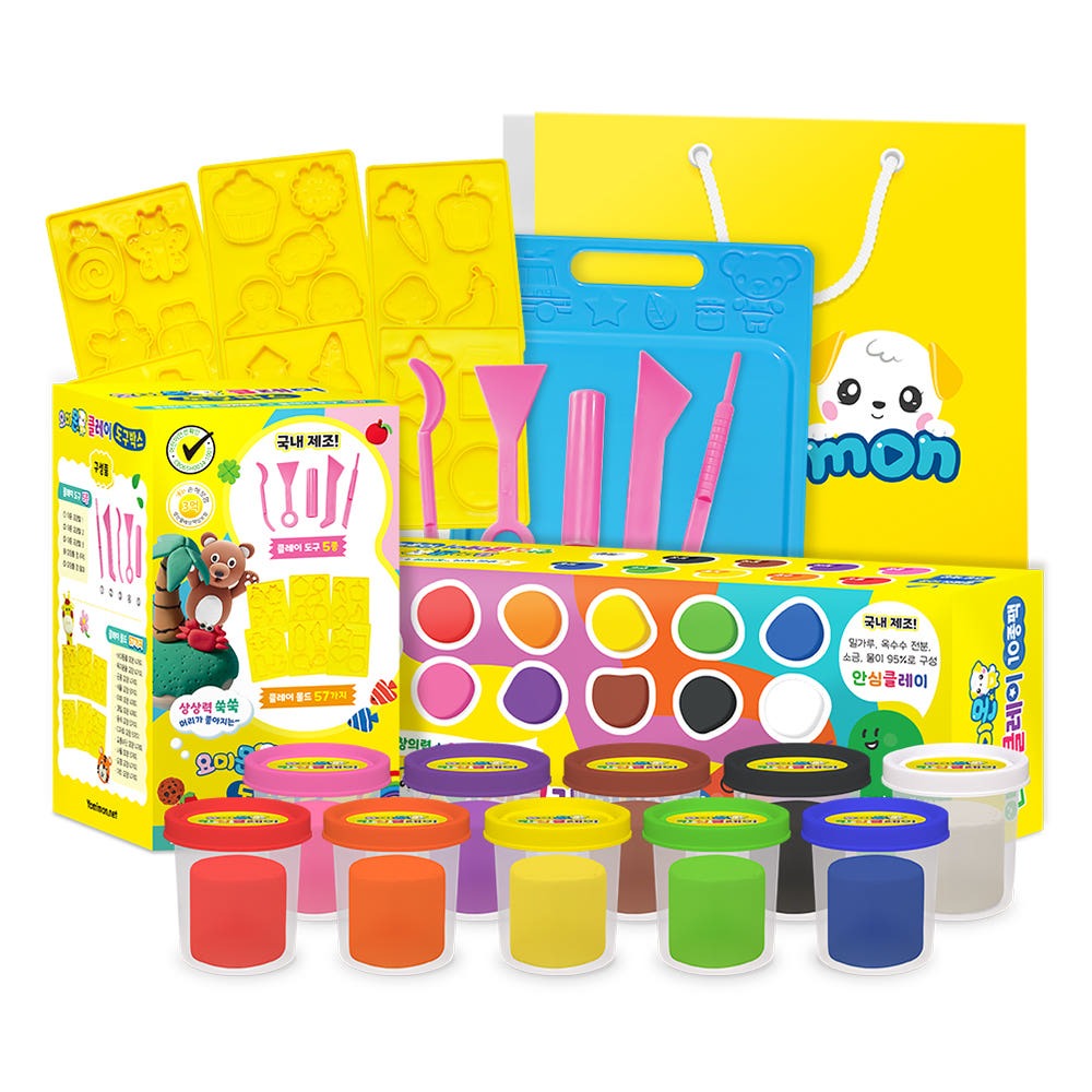 요미몬 안심클레이 기프트세트 클레이 10종 + 도구박스 + 트레이 + 쇼핑백 25,800원