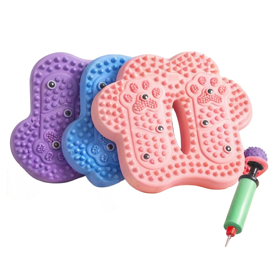 가정용 지압 스텝퍼 하체운동 혈액순환 홈트 에어 밸런스 발지압 지압 지압판 공기 에어 무소음 쿠션, 퍼플, 1개 25,000원