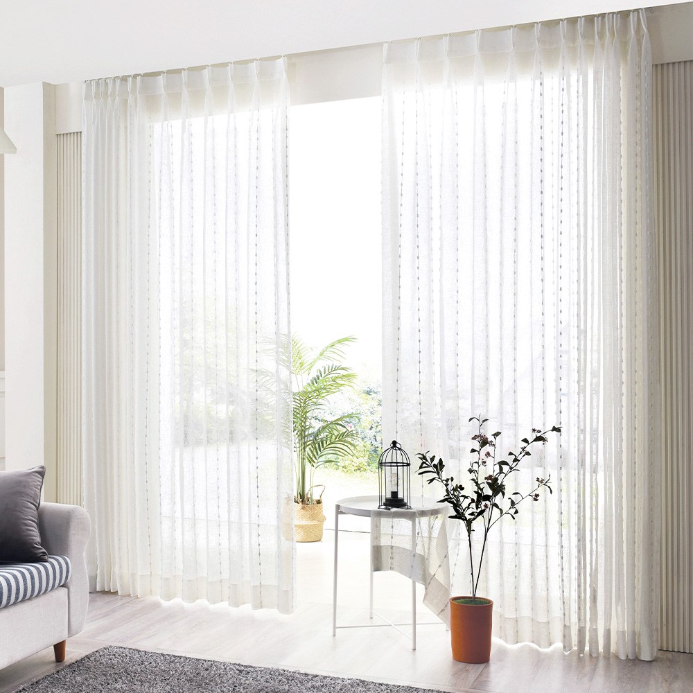 휴인홈 나비주름 스노우플라워 소프트 커튼(2p) 189,800원