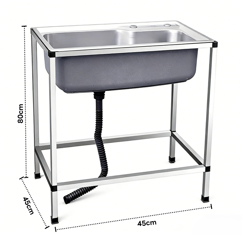 간이 싱크대 사무실 개수대 보조 주방 소형 싱크대 스텐 씽크대 베란다 탕비실 업소용 (수도꼭지 미포함) 69,000원