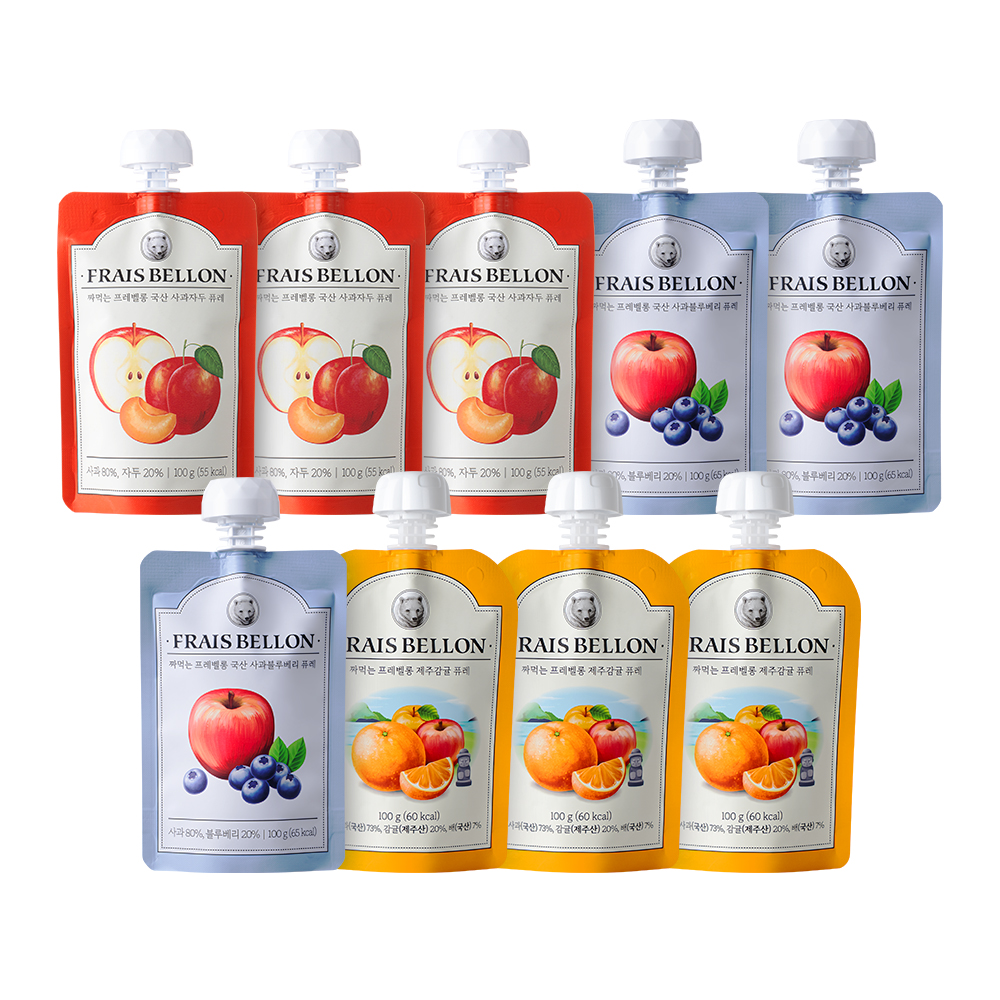 프레벨롱 짜먹는 국산 과일퓨레 9팩 29,700원