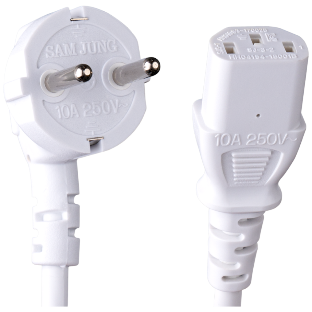 삼정 국산 AC 전원케이블 파워코드 화이트 9,800원