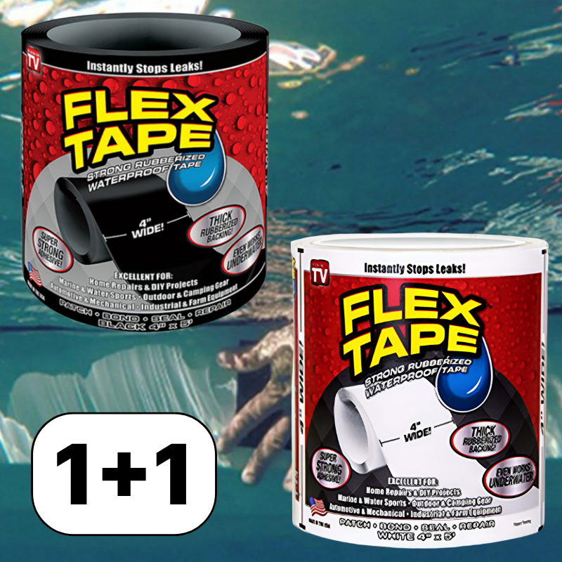 초강력 만능 접착 플렉스테이프 [2color 배관 틈새 누수 방지 고무 테잎 옥상 배수관 싱크대 욕실 천막 밀봉 강력 수중 보수 산업용 다용도 두꺼운 땜빵 템] 10,900원
