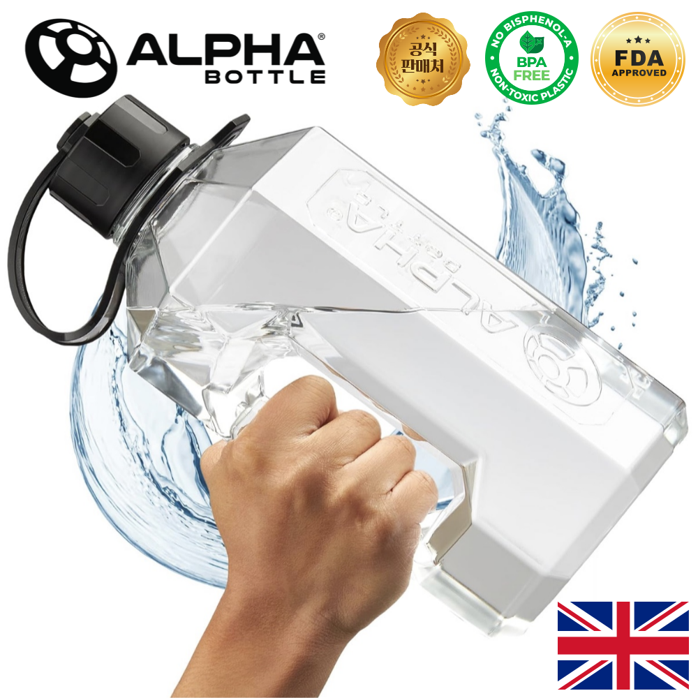 알파디자인 헬스 대용량 물통 1리터 2리터 단백질 프로틴 쉐이커 보틀 쉐이크통 BPA FREE 인증, 클리어, 1개, 1.6L 23,900원