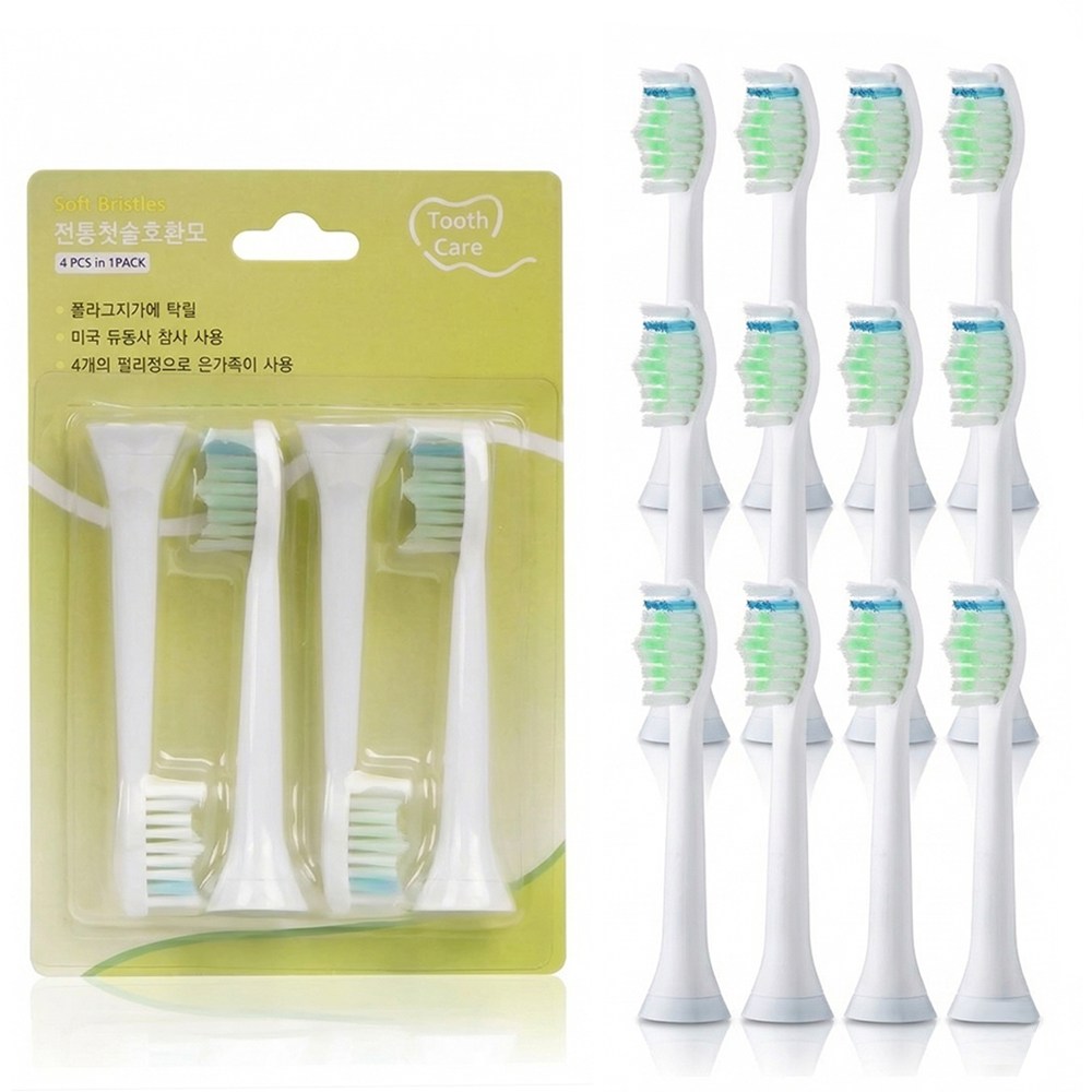 주주미엘 필립스 소닉케어 전동칫솔 호환 리필모 4개입, 4세트, 옵티멀 화이트 15,130원