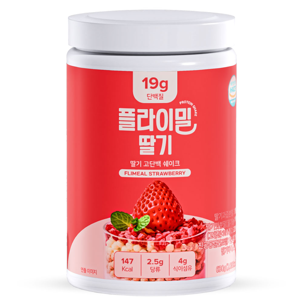 플라이밀 딸기 단백질 쉐이크, 630g, 1개 29,900원