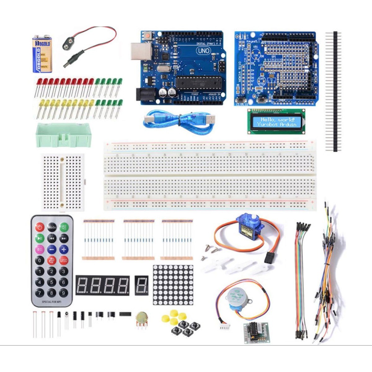 아두이노 우노 R3 스타터 키트 센서 모듈 LCD LED IR, 1개, 아두이노스타터키트 37,300원