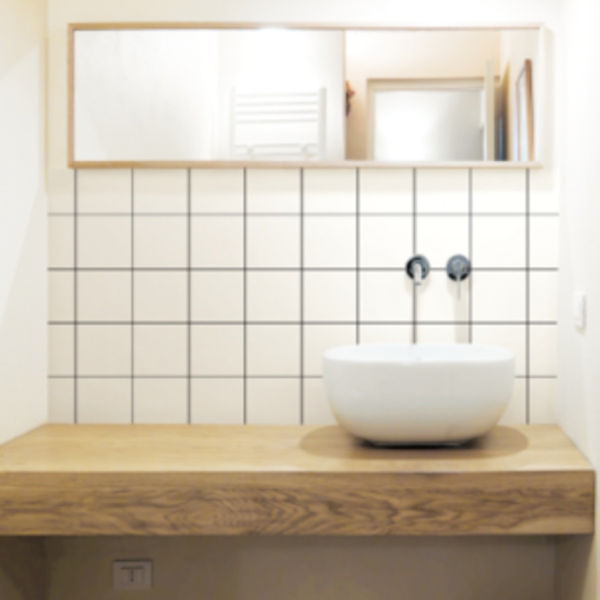 HD현대시트 주방 욕실 방수 발포 타일 시트지 25색상 커터칼 헤라 제공 시공 키트, 선택.09_20429_격자타일 12,900원