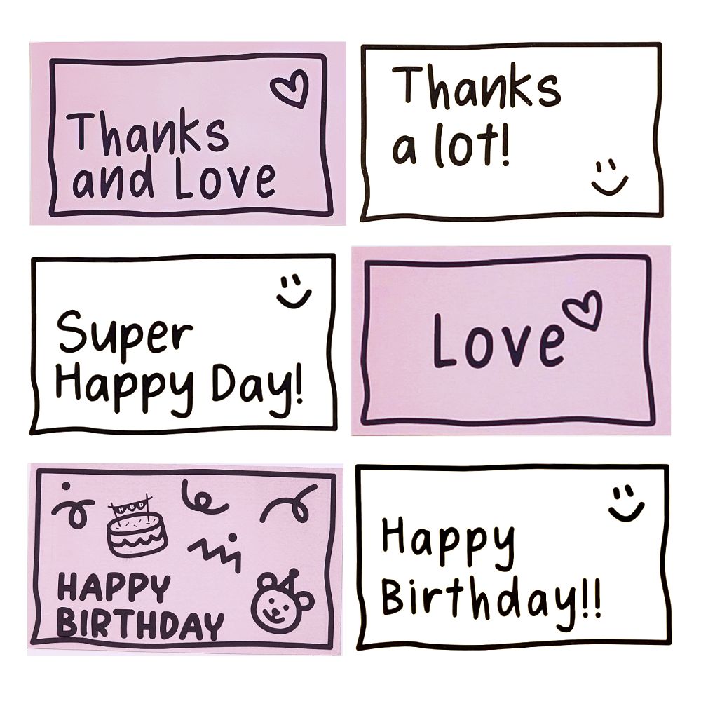 투투텐텐 손글씨 미니 메세지 카드 편지지 36P + 봉투 36P, 핑크화이트, 1개 10,900원