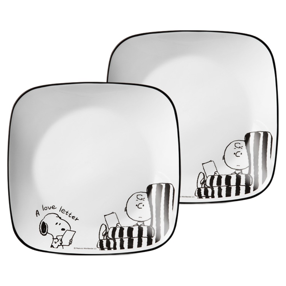 코렐 스누피앤찰리에디션 사각중접시 2P, 1세트, 혼합 29,800원