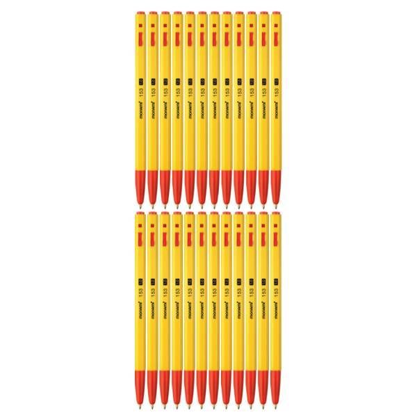 모나미 뉴153볼펜 1.0mm, 2개, (1.0mm 적색/12EA/MN2126931) 18,000원