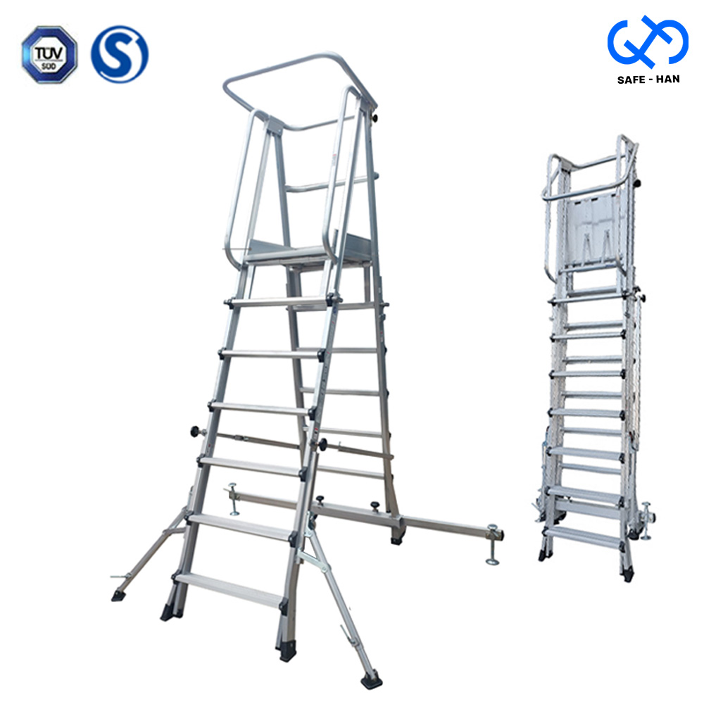 S마크 국산 고소작업 작업발판 사다리 GSW (전문가용) 5단-11단 높이조절 1,784,900원