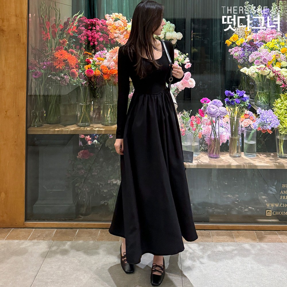 떳다그녀 웨더 플레어 롱 원피스 33,100원