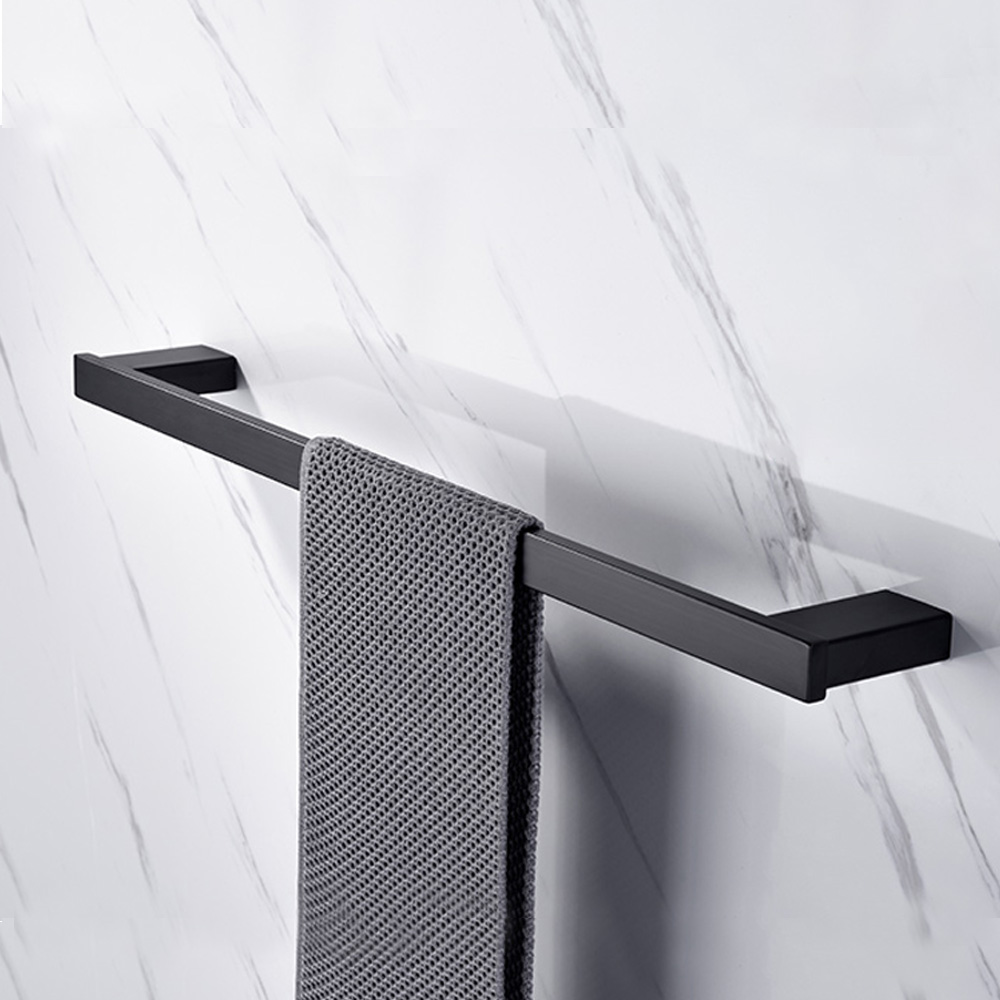 21세기트랜드 다용도 욕실리모델링 모음, 1개, 싱글 스틸 수건걸이 블랙 19,900원