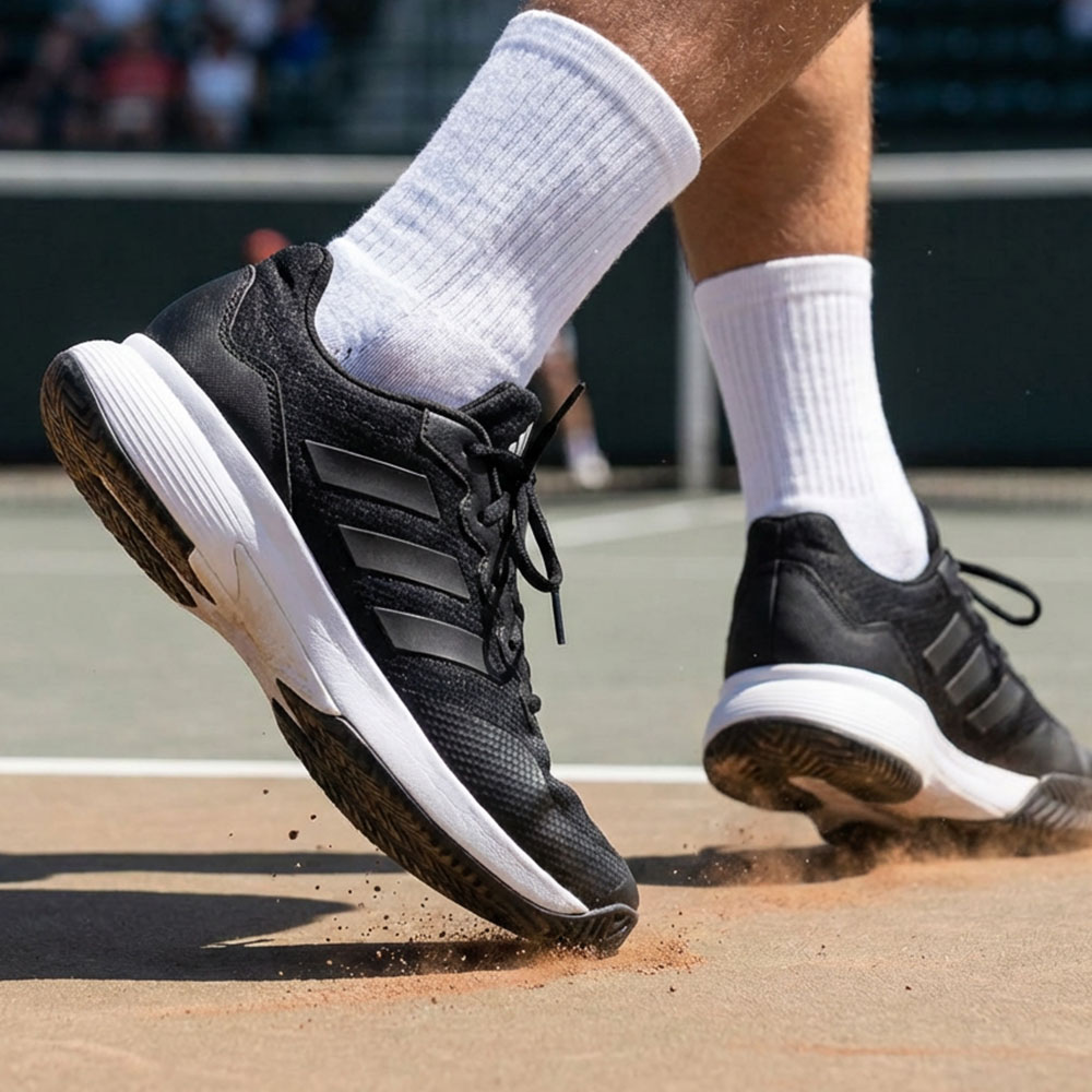 아디다스 남성 테니스화 게임코트 블랙화이트 신발 코트화 55,000원