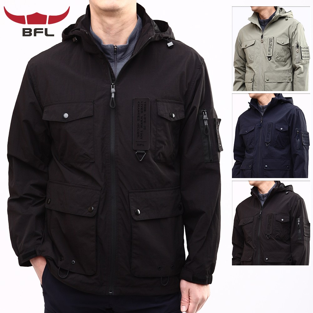 [샤인힐즈] 봄가을 BF 고급 컴포트 멀티포켓 건빵 카고 탈부착 후드 자켓 BF9700 62,800원
