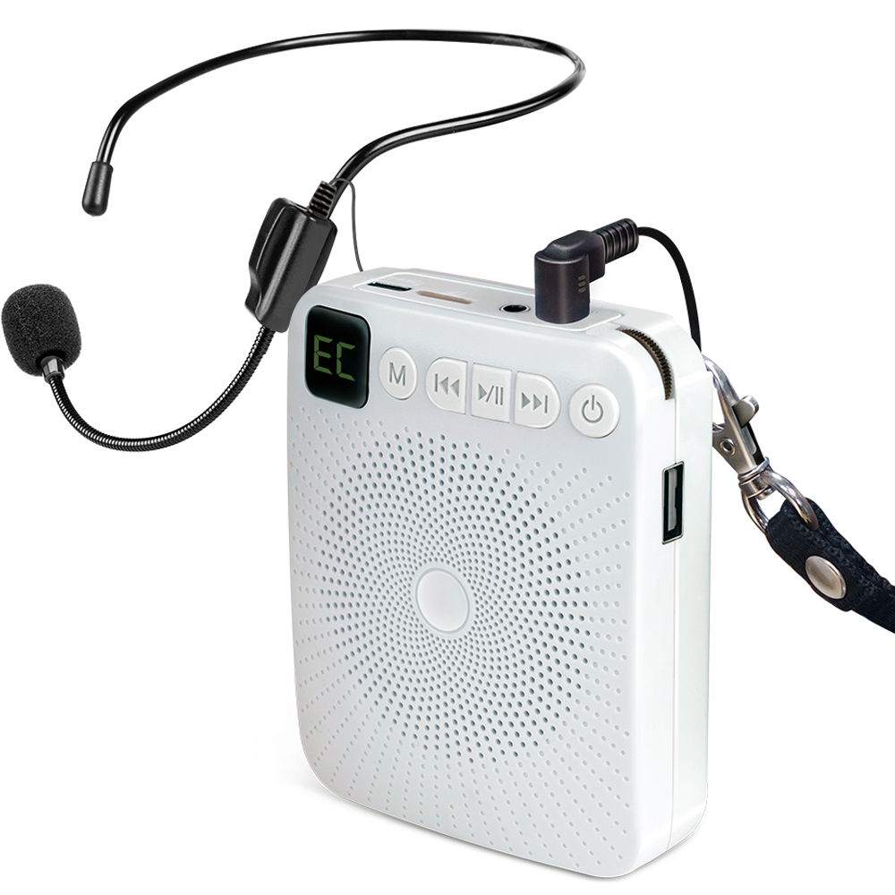 코시 유선 강의용 휴대용 가이드 마이크 앰프, AM4078MKBT, 화이트 25,500원