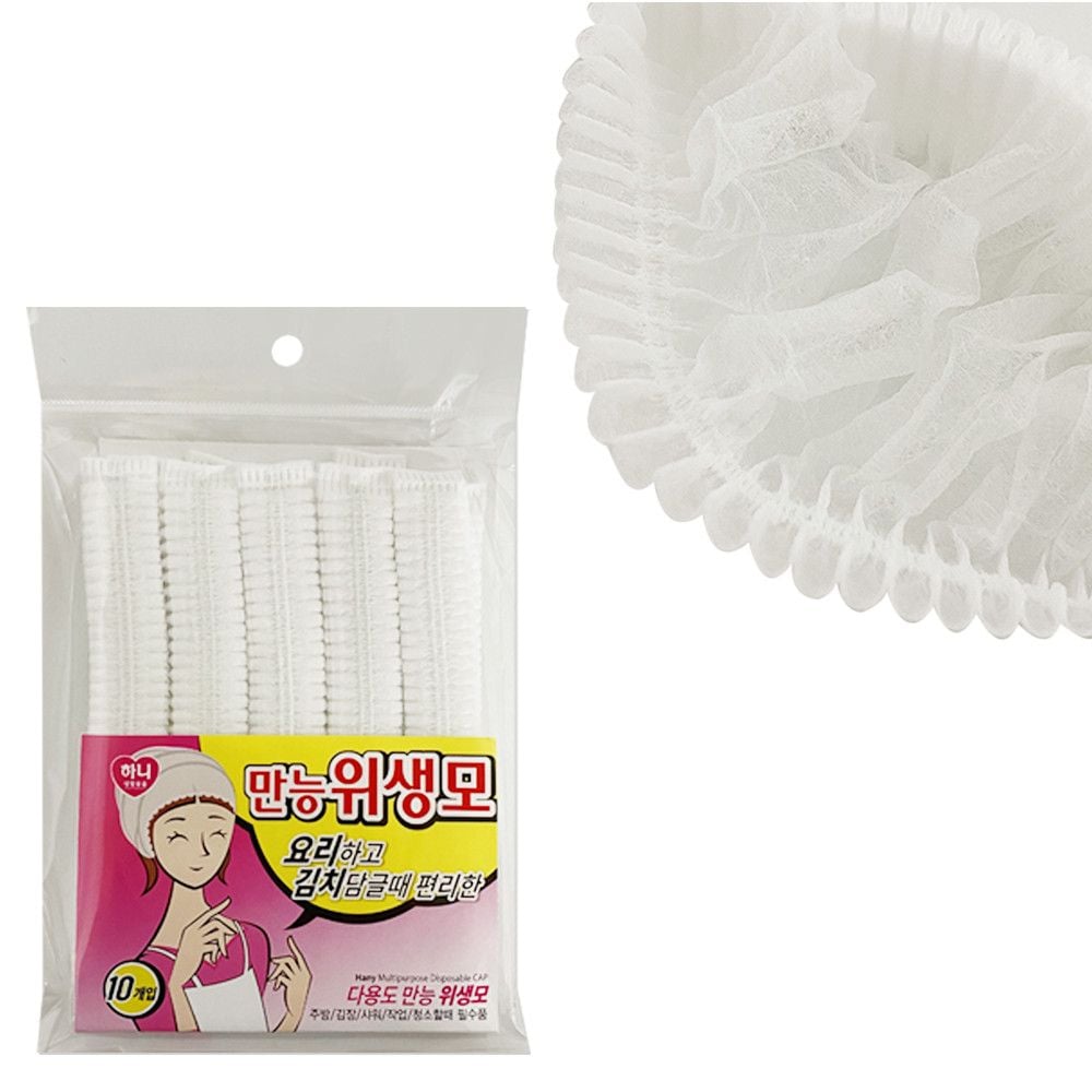 만능 위생모 10매입 일회용 다회용 부직포 주방 만능 김장모자 위생모 조리모자 dew+71464ce 7,090원
