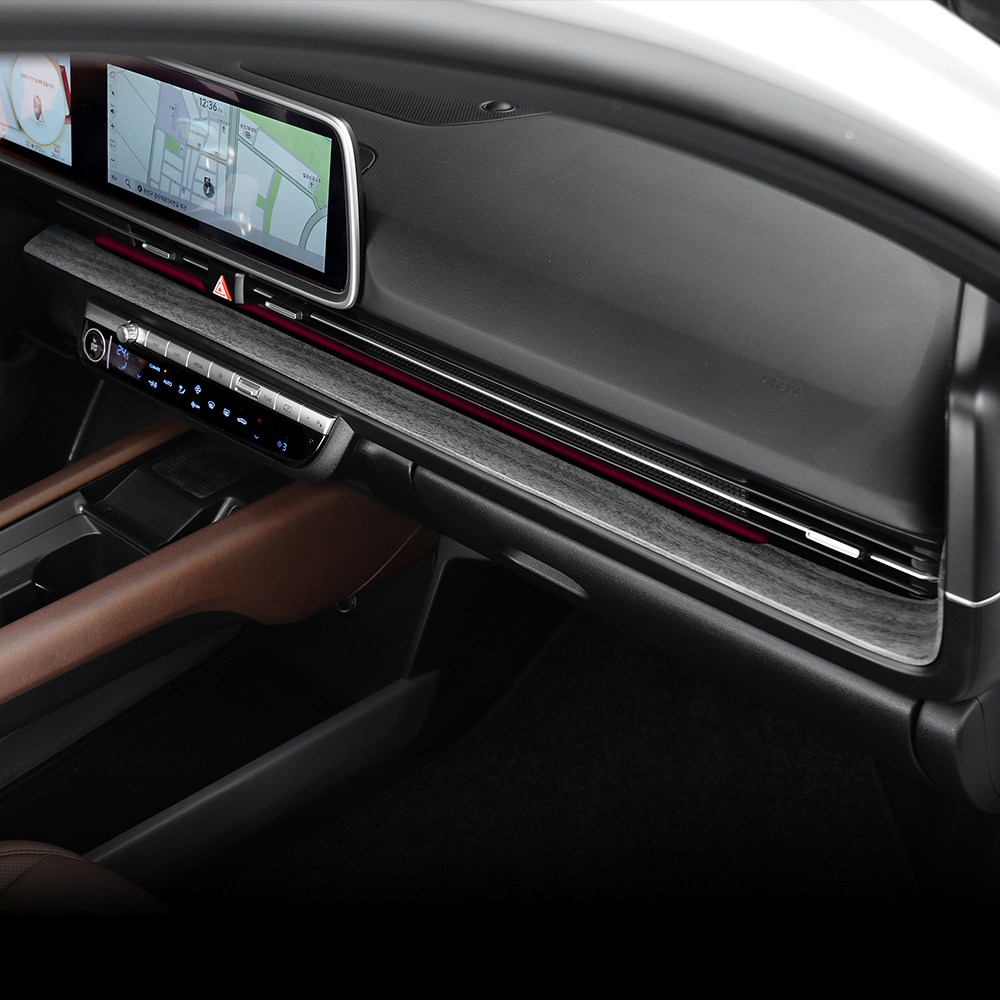 카스타 호환 아이오닉 6 대쉬보드 프레임 커버 실내 튜닝 우드 카본 몰딩 기스방지 용품 58,500원