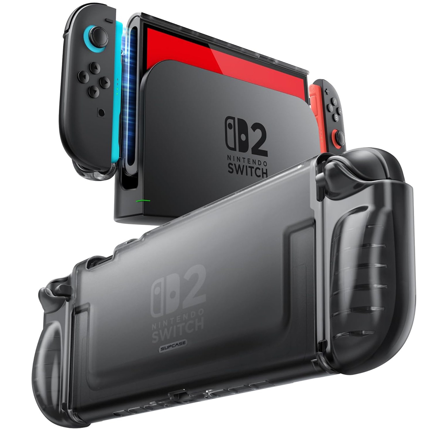 닌텐도 스위치2 케이스 SUPCASE 클리어원터치그립 조이콘 장탈착 구조 케이스, 1개, 클리어, ClearGrip, 현재가 26,900원