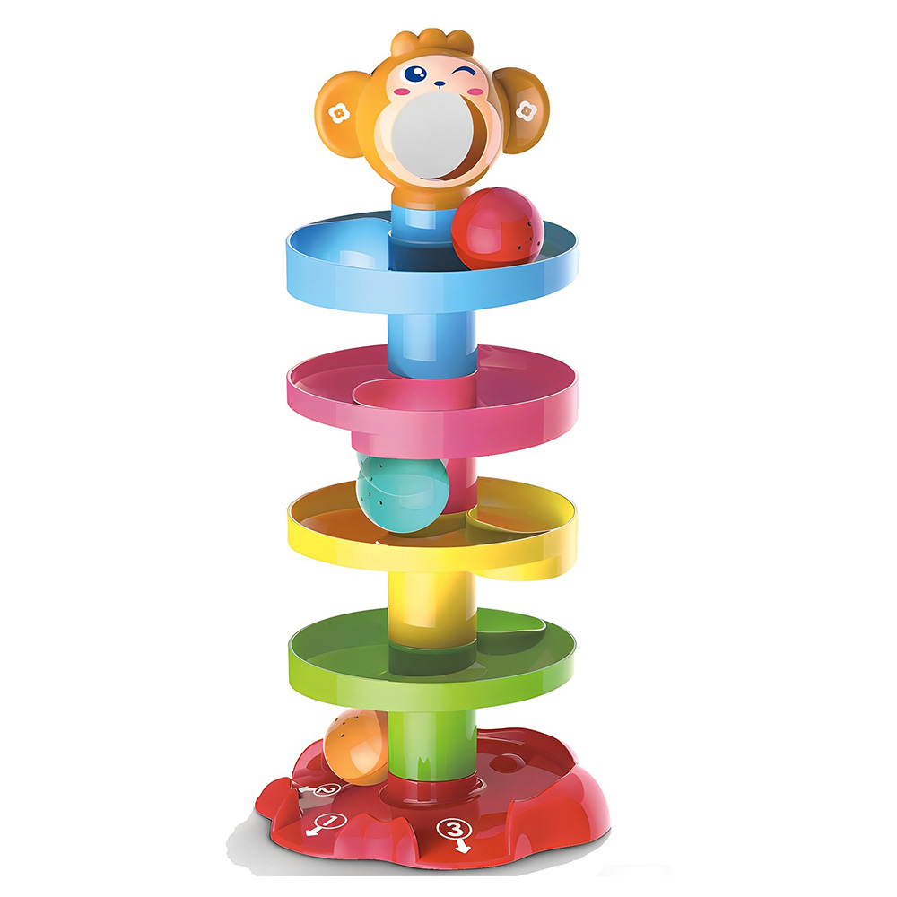 후앙어 몽키 공굴리기 볼 타워 촉감발달완구, 혼합색상, 1개 8,150원