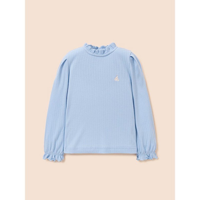 빈폴 BEANPOLE 키즈 KIDS 여아 클래식 포인텔 골지 티셔츠 - 스카이 블루 470817 56,500원