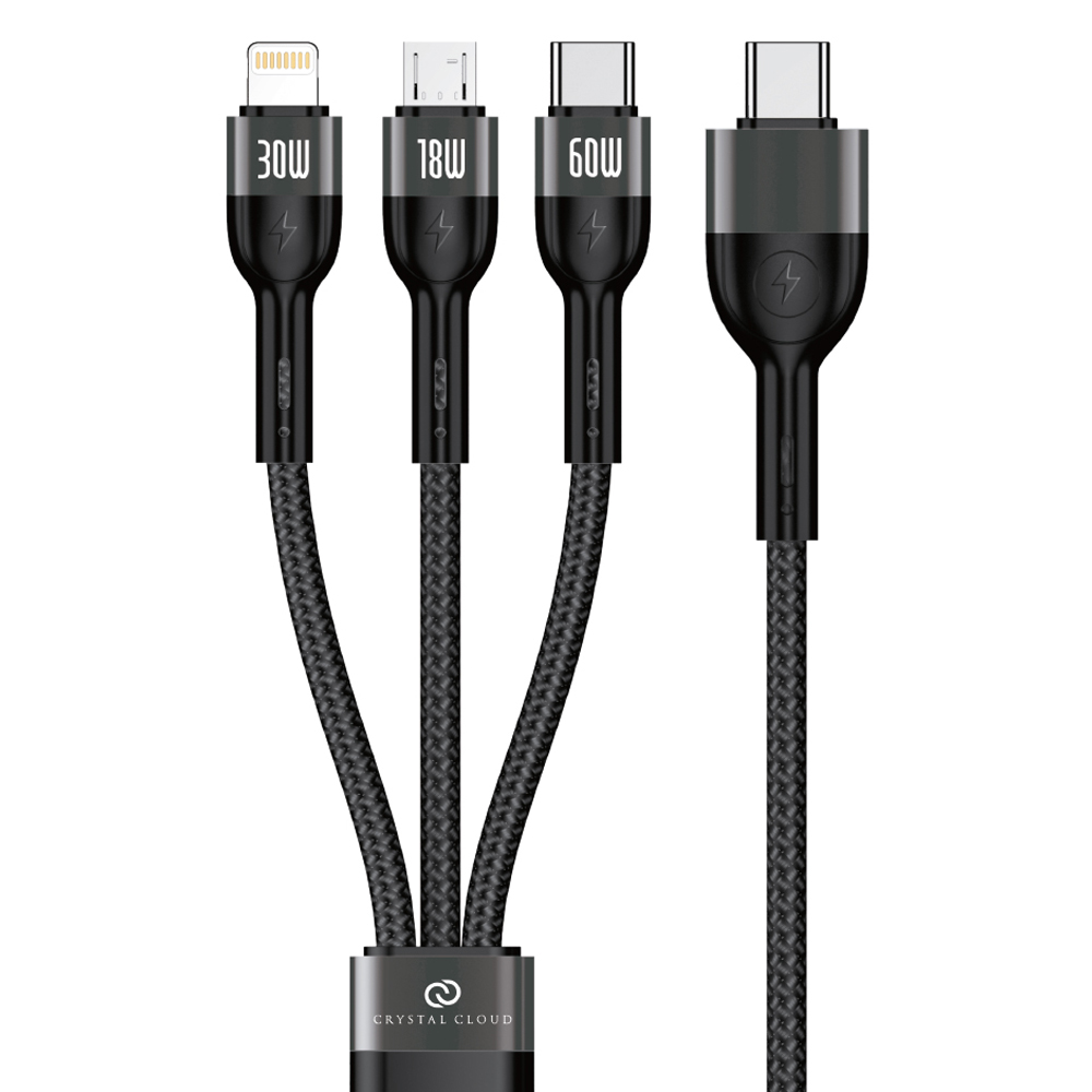 크리스탈클라우드 PD 60W C타입-3in1 멀티 고속충전 케이블 19,800원