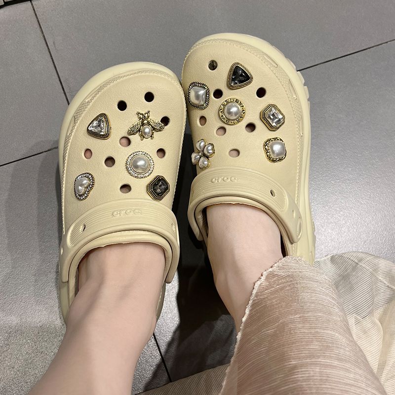 haengbuk  신발  액세서리 진주 꽃 당근 걸쇠 프리미엄 장식 버클 작은 향기 DIY 23,300원