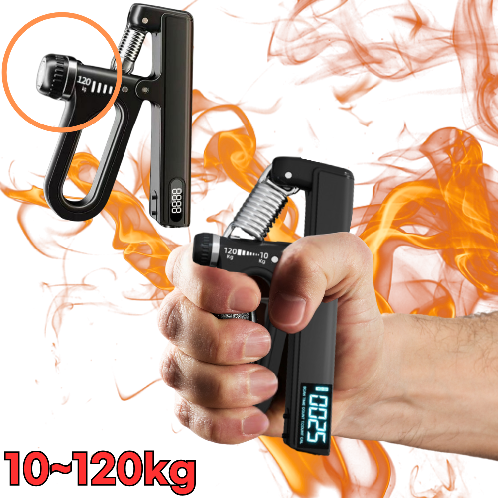 통품스토어 카운터 타이머 강도조절 악력기 10~120kg 8,700원