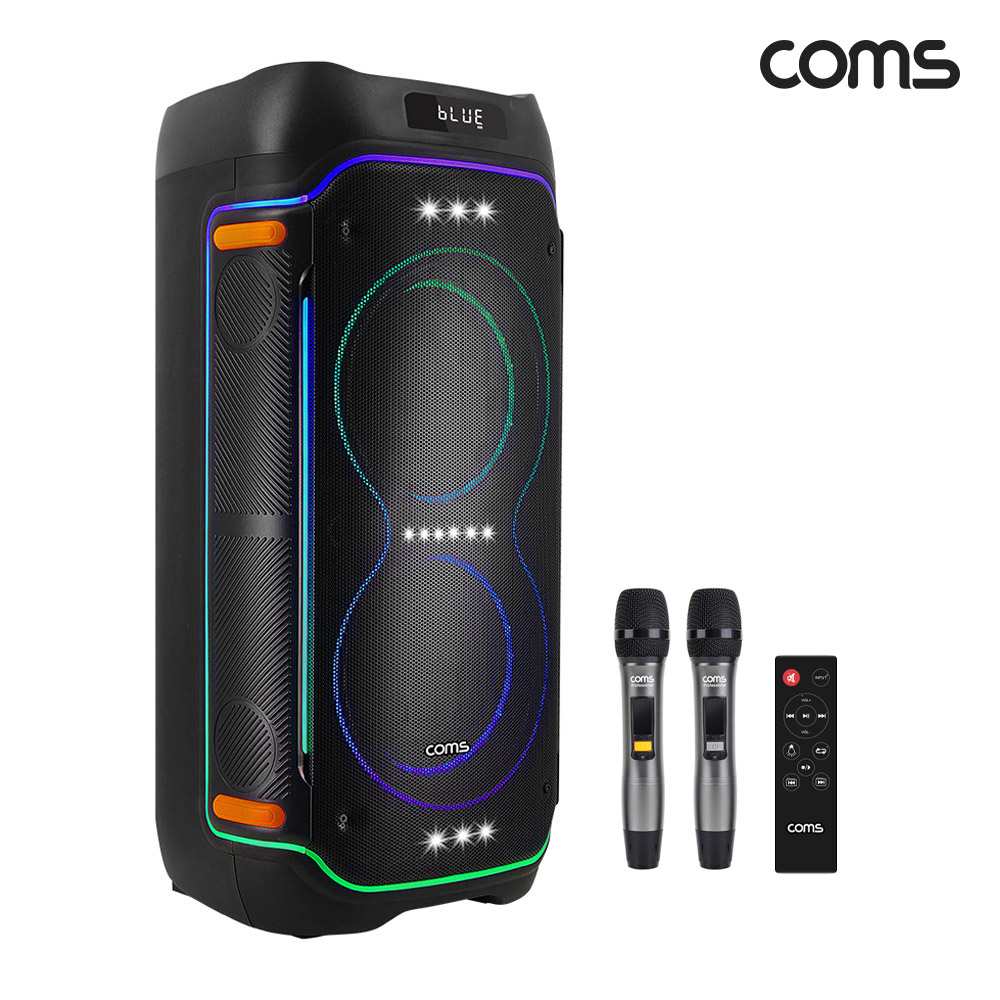 Coms Coms KY1000 블루투스 이동식앰프 스피커 야외용 버스킹 노래방 앰프 500W, 단일상품 484,500원
