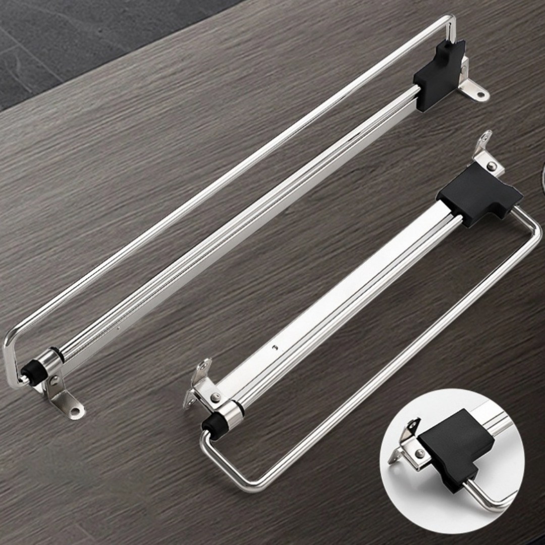 푸쉬 풀 슬라이딩 레일 옷걸이 행거 인출식 확장형 연장형 드레스룸 옷방 옷장 공간절약 꾸미기 분리 슬라이드 코디 바지 걸이 원룸 행어 4,500원