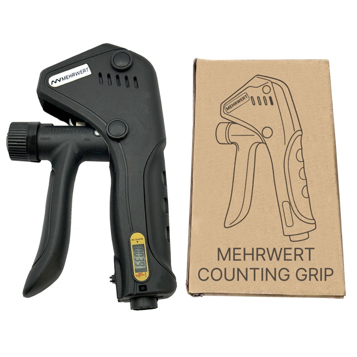 MEHRWERT 디지털 카운팅 악력기, 1개, 블랙 12,900원