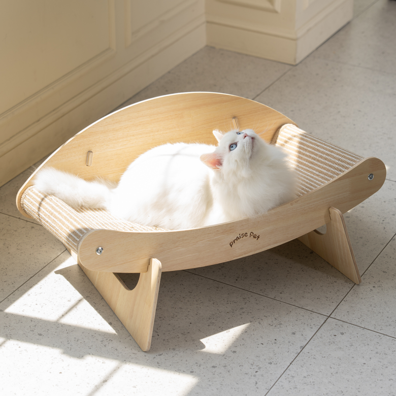 프레이즈펫 프리미엄 소파 스크래쳐 - XL 70cm 최대형 반영구 매트 리필 교체 가능 고양이 침대, 1개, 내추럴 베이지 33,660원