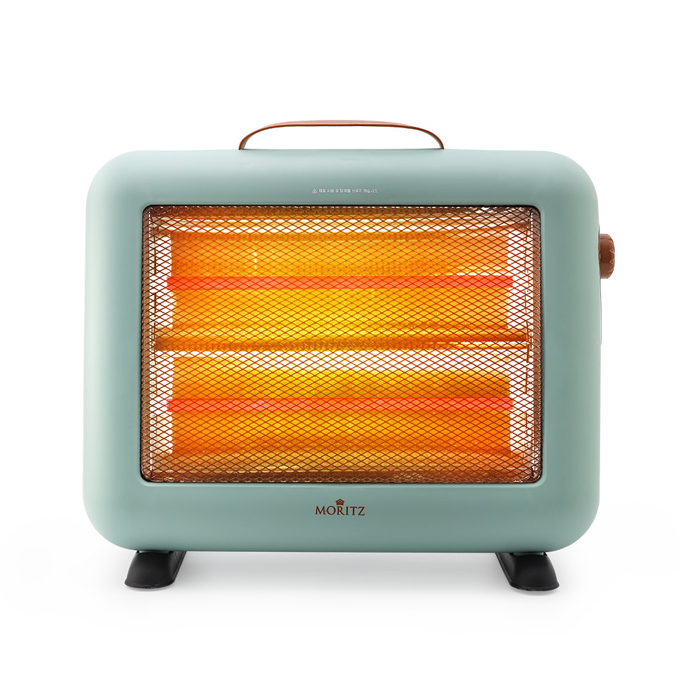 모리츠 감성 레트로 2단 쿼츠 절전형 전기 스토브형 히터, 민트, MEH-1M3000HJ 35,490원