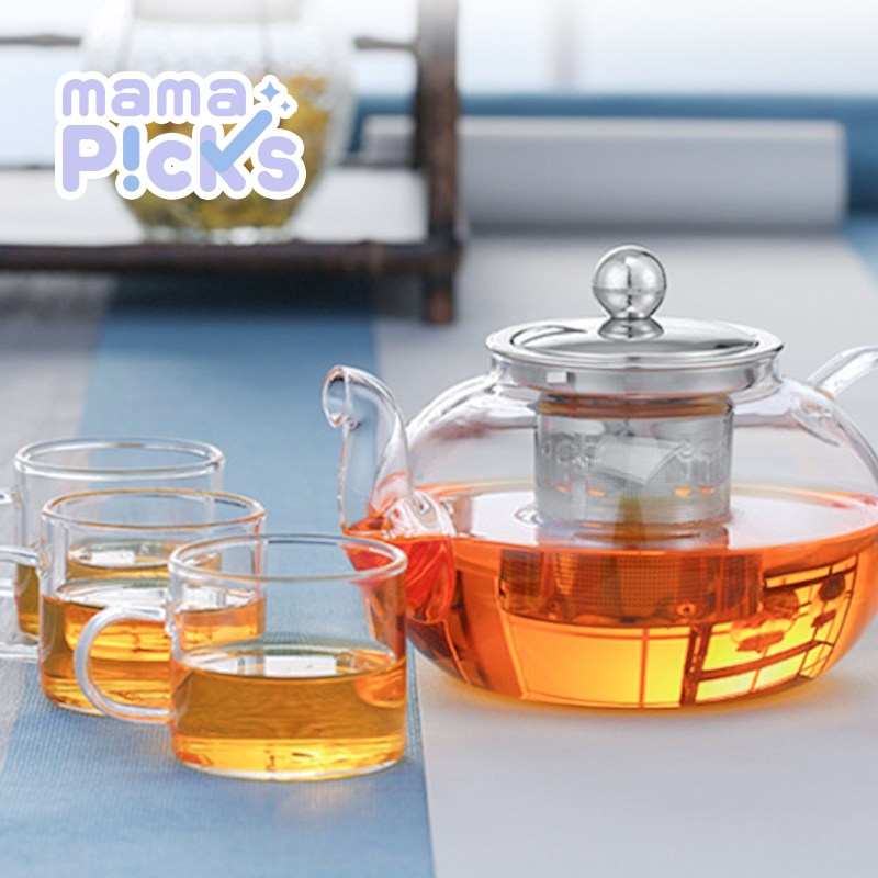 마마픽스 원형 차주전자 내열유리 티포트, 1개 11,900원