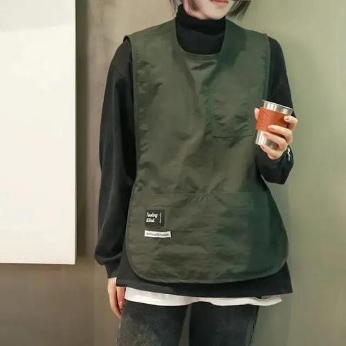 작업용 앞치마 방수 및 얼룩 방지 좋은 단색 나일론 조끼 스타일 뷰티 소매 요리사 서버 착용 19,490원