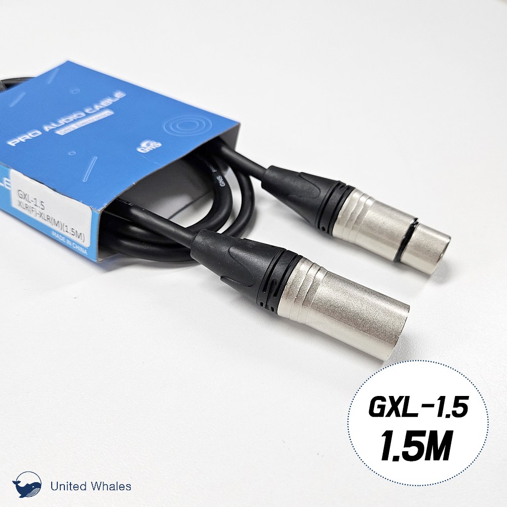GNS 캐논 암수 XLR 마이크 케이블 연결 선, 1개 12,000원