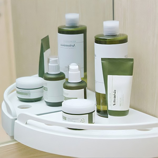 국산 무타공 원터치 코너 선반 욕실 모서리 화장실 수납, 4개, 화이트 49,800원