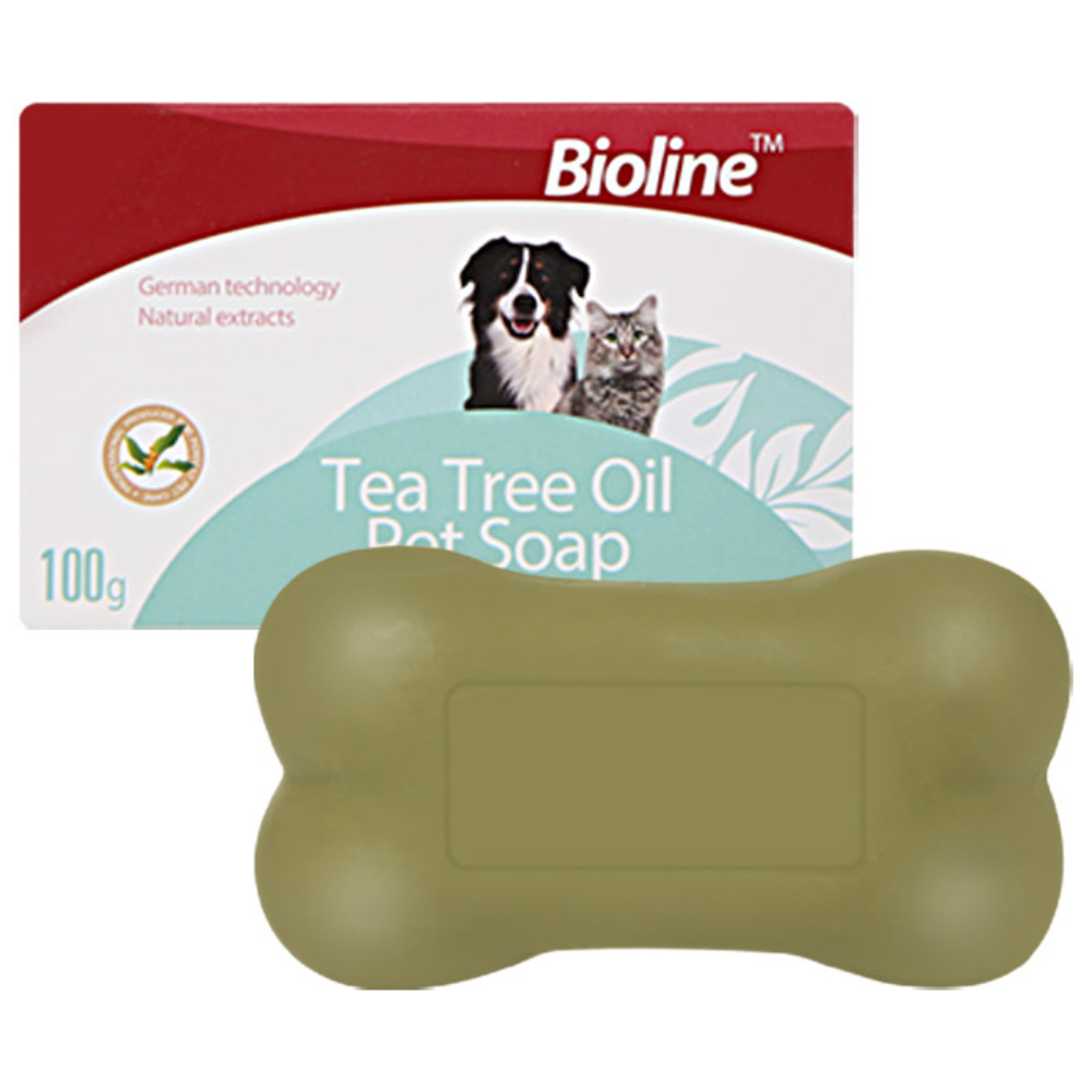 Bioline 강아지 고양이 애완전용샴푸비누  상처완화 진드기 벼룩 기생충억제 5,900원