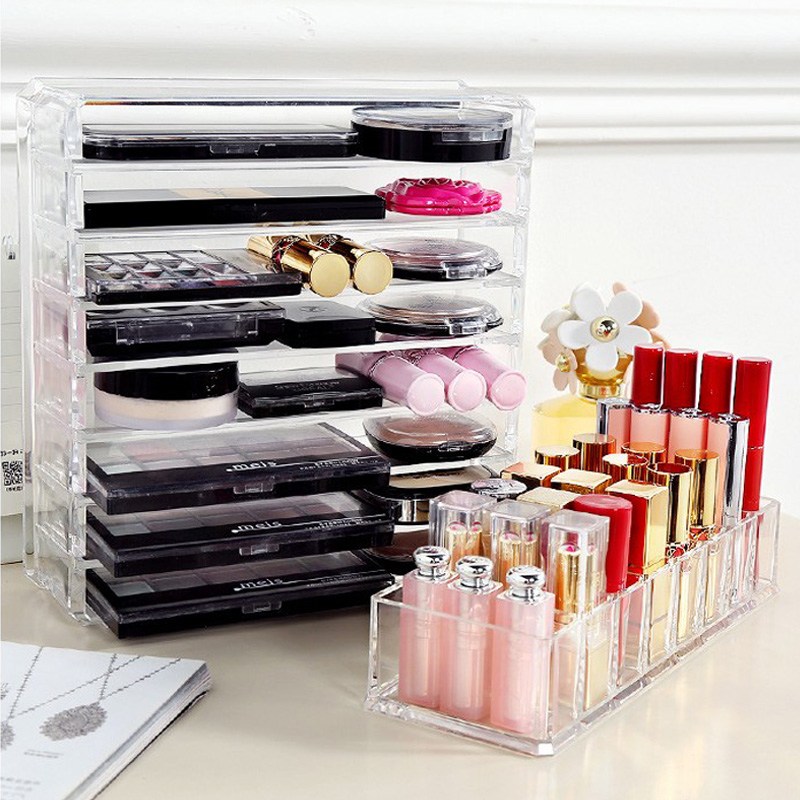 아크릴 화장품 섀도우 쿠션 팩트 립스틱 정리함 매니큐어 정리대 색조트레이 5,770원